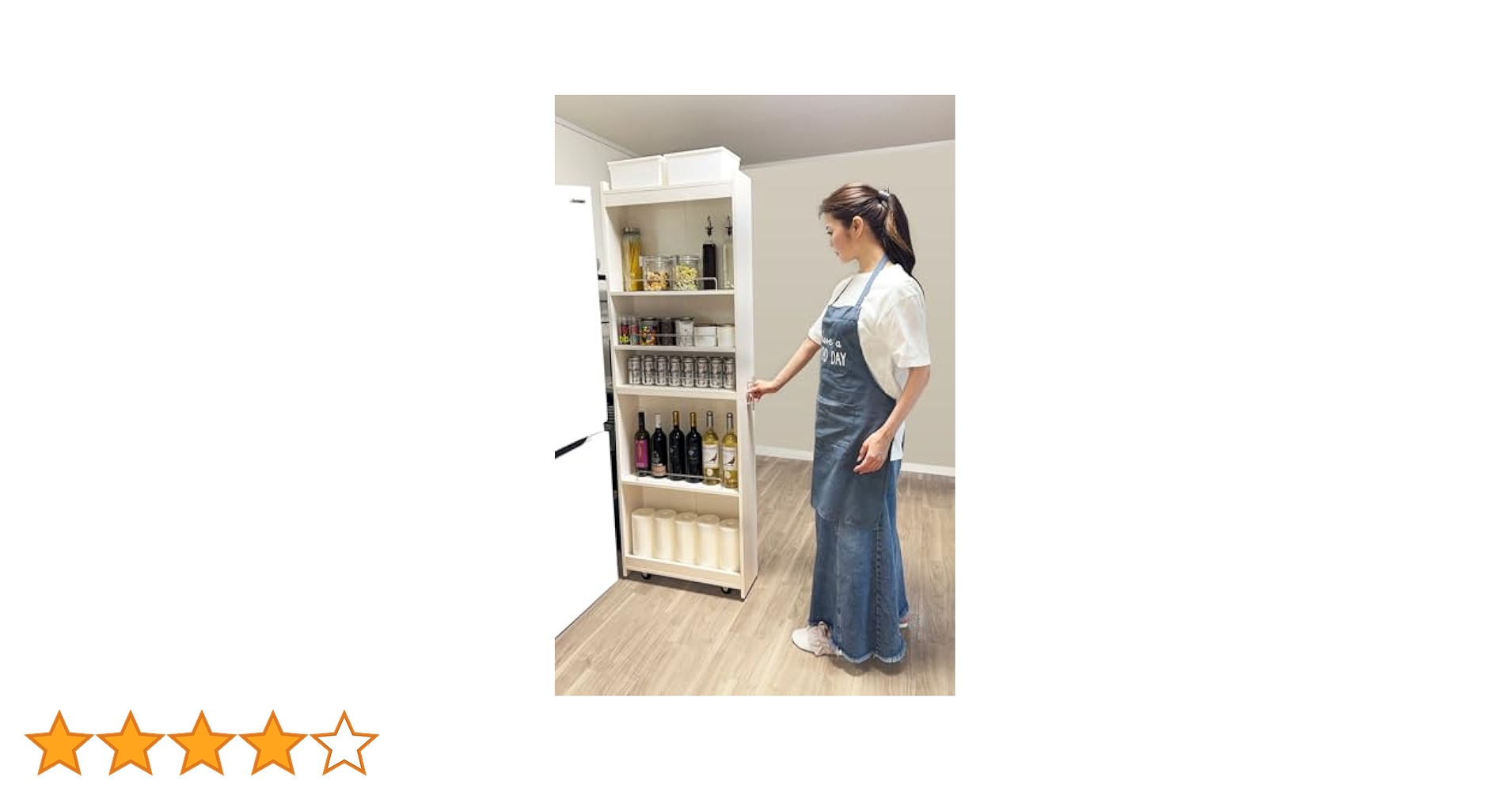Amazon.co.jp: 8tail キッチンワゴ キッチンストッカー 隙間収納